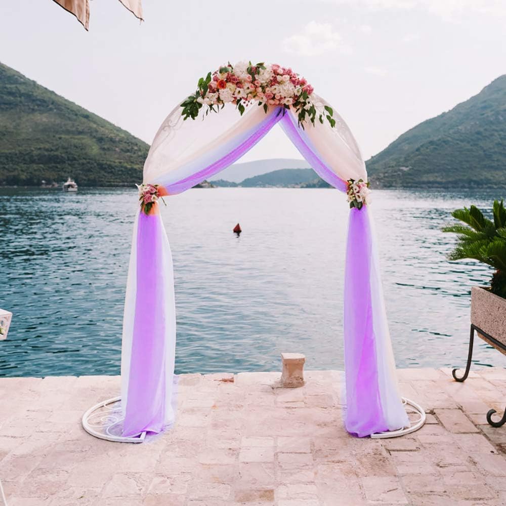 Best white and lavender table runner