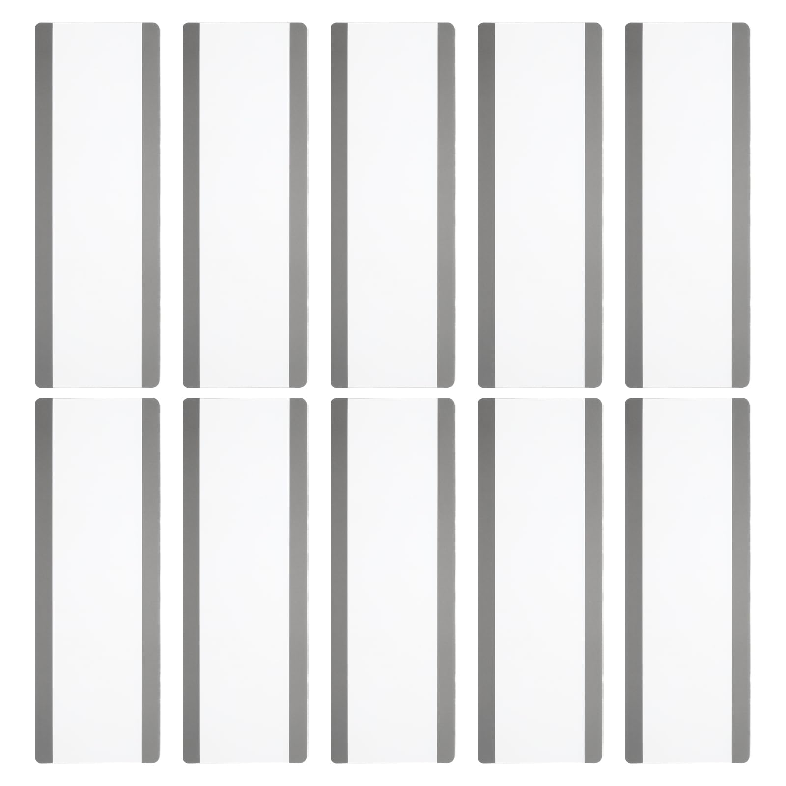 PATIKIL Guided Reading Strips, 10pcs Tracking Highlight Colored Overlay Bookmark Reduce Visual Stress Teacher Teaching Supplies for Classroom, Clear 19x7cm