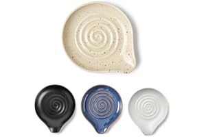 Ceramic Spoon Rest for Kitchen Counter, Coffee Spoon Holder, Easy to Clean Stovetop Spoon Tray, Decorative Countertop Organiz