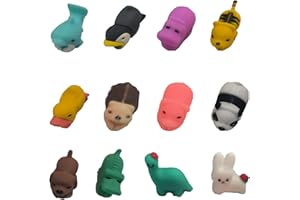 Cable Cord Protector Animals 12 Pcs, Cute Cable Protector for Phone, Cartoon Animals Bite Protector
