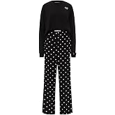 Victoria's Secret Women's Tee Pajama Set, Short Sleeve T-Shirt &amp; Flannel Pants