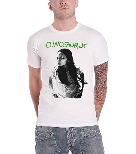 Dinosaur Jr 'Green Mind' (White) T-Shirt (Large) | Amazon.com