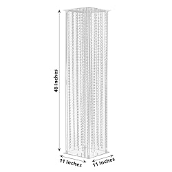 Efavormart 48" Heavy Duty Acrylic Flower Pedestal