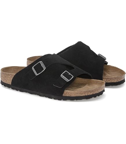 Amazon.com | ZURICH Zurich Wide Black, Black, 24.5 cm | Slides