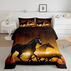 Feelyou Horse Comforter Set Full Size Western