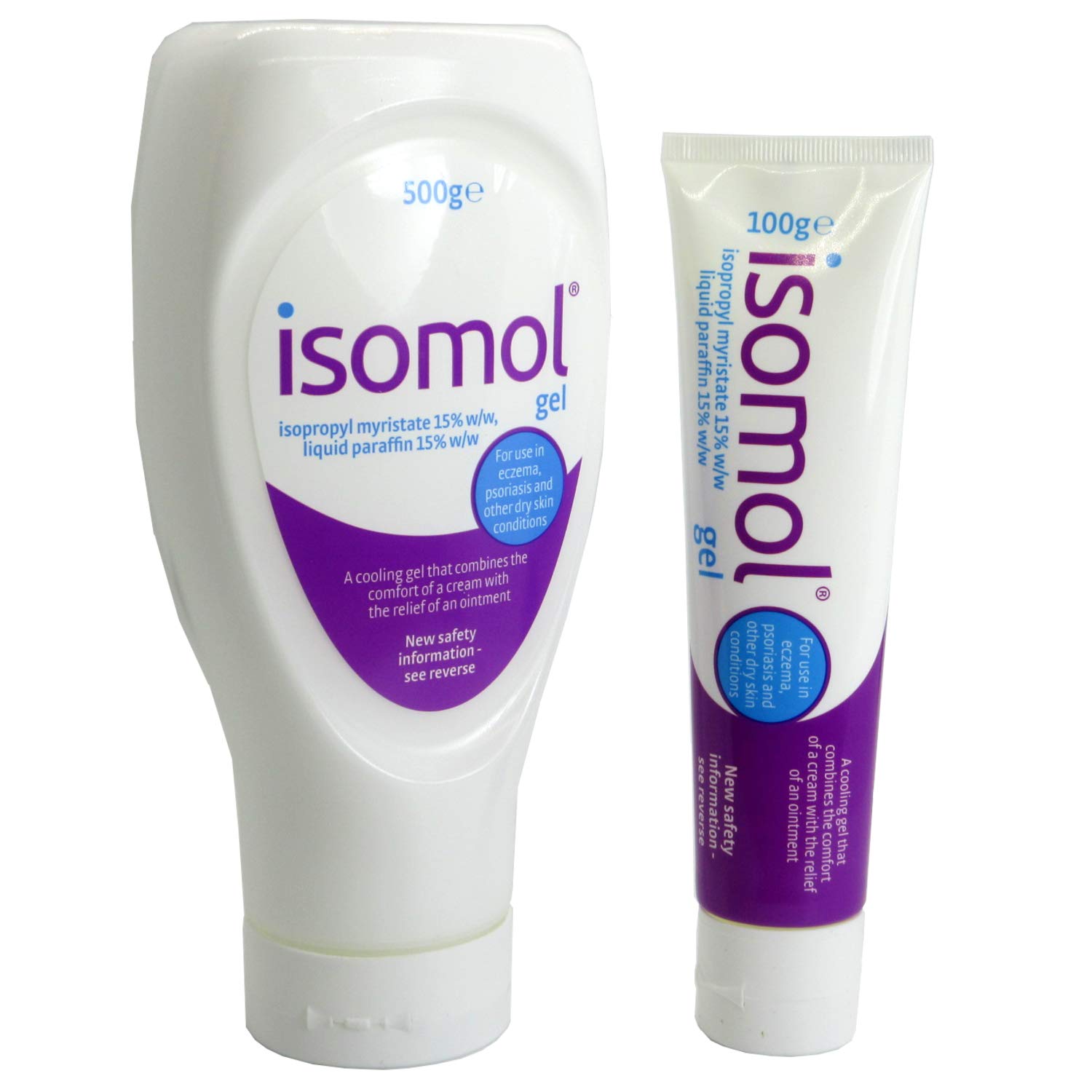 Isomol Moisturising Gel 100g + 500g for Eczema, Psoriasis and Dry Skin