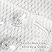 vivamoos Shower Bath Sponge & Ergonomic Bathtub Pillow, Supports Spa Pillow for Head and Back, Comfy Hot Tub Pillow with Mesh Cushion for Jacuzzi Bubble Soaking Bath at Home and Hotel, Pure White