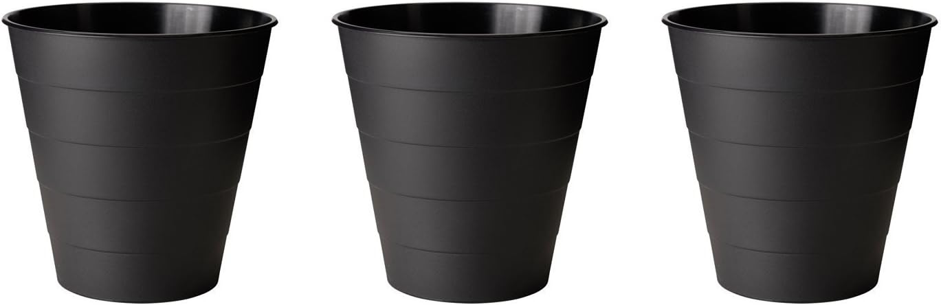 Ikea Fniss Trash Can Bin White 602 954 39 Set Of 3 Bins Home