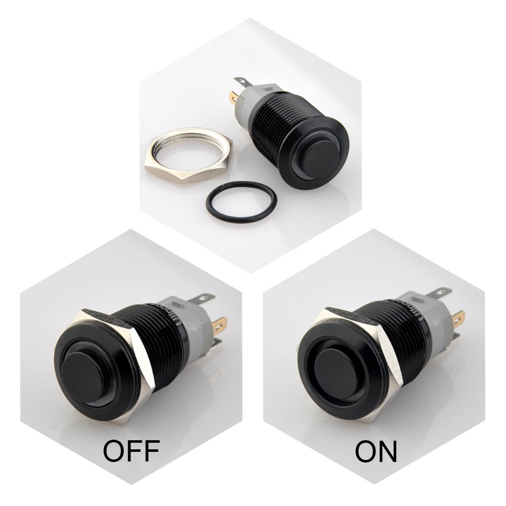 Ulincos Latching Pushbutton Switch U16f2 1no1nc Spdt On Off