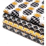 Lot De 5 Tissus Coton Doux 50x50 Cm - Idéal Pour Couture, Patchwork Et Créations DIY - 8