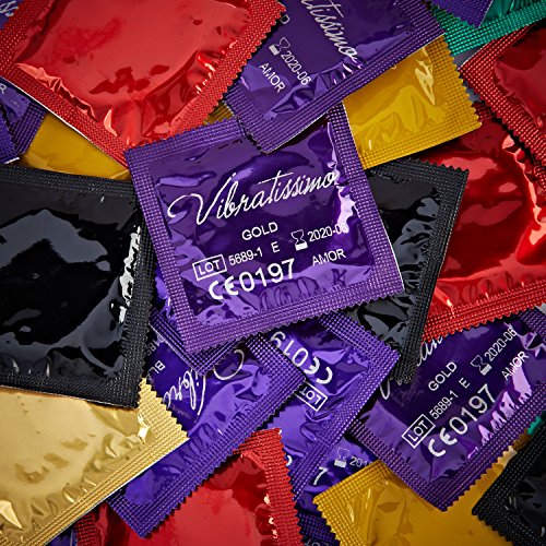 AMOR-Vibratissimo-Color-Confezione-da-100-profilattici-per-un-piacere-puro-una-sensazione-naturale-ed-extra-umidita-progettato-e-testati-in-Germania