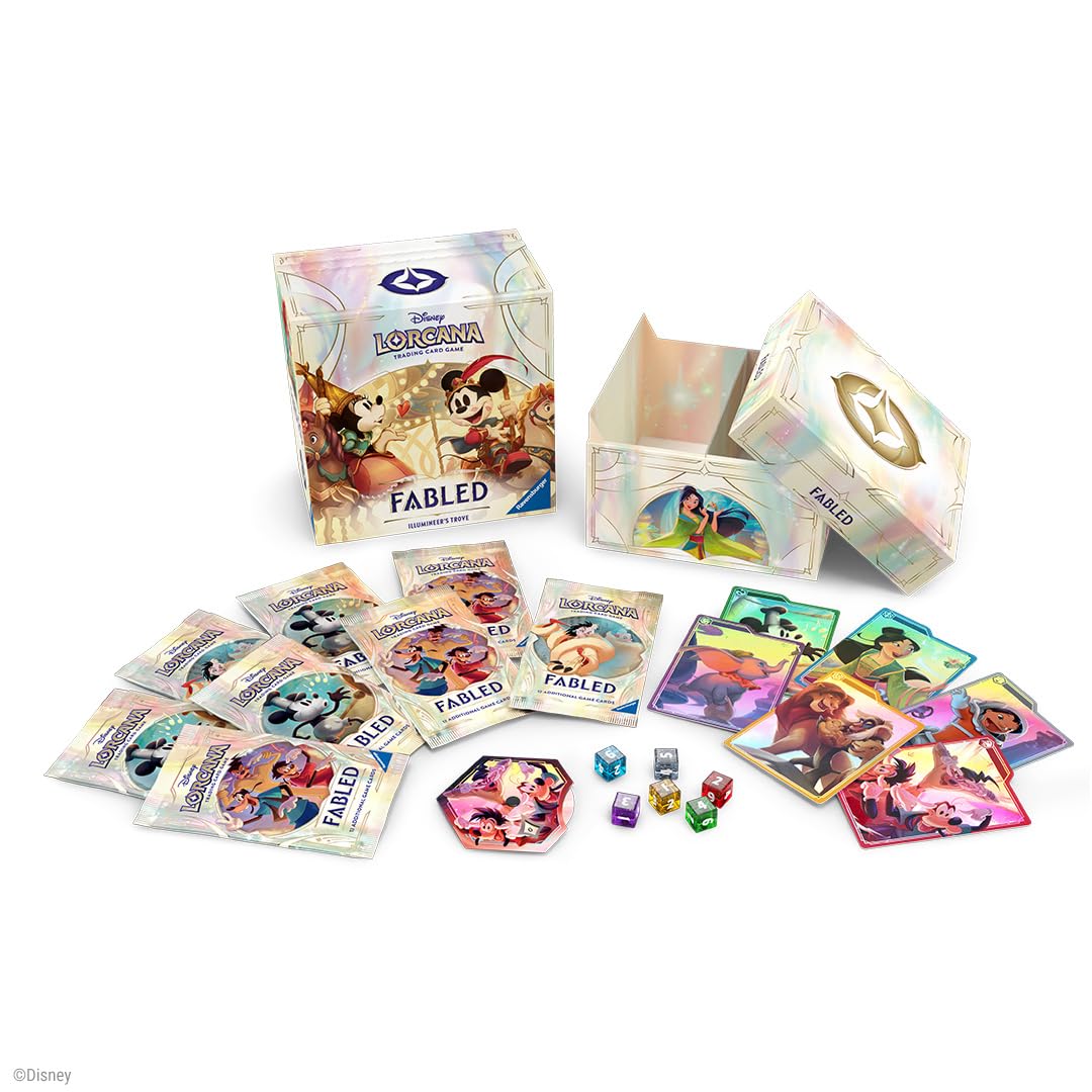 Photo 1 of Ravensburger Disney Lorcana TCG: Fabled Illumineer's Trove | Secure Card Storage | Includes Booster Packs & Comprehensive Guide | Original Disney Artwork | Ages 8+