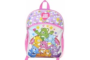 Fast Forward Care Bears 16" Backpack Bottom Half Moon with 1 Front Pocket