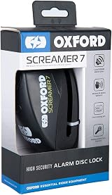 Oxford Screamer 7 Alarm Disc Lock Black LK289 with 1.5M Reminder Cable view 4
