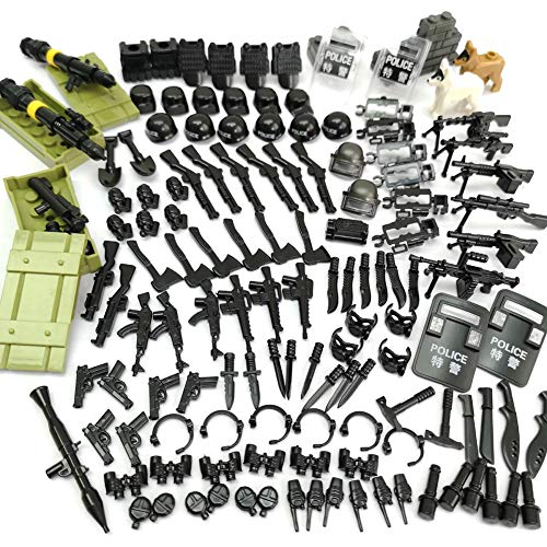 ZHX Military Weapons Accessories Army Series Swat Police Weapons Building Blocks for City Police, Best Kid's Gift Toys Compatible for Major Brand - Thumbnail 6