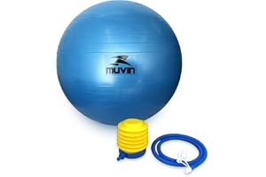Bola de Pilates 65cm Muvin – Antiestouro – Suporta até 300kg – Com Bomba – Ginástica – Fitness – Pilates – Yoga – Fisioterapi
