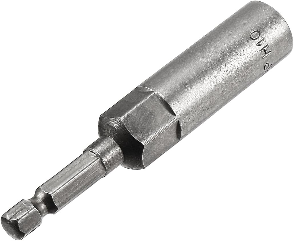 Sourcingmap 3 Pcs 1/4" Quick-Change Hex Shank 10mm Nut Setter Driver Drill Bit, 80mm Length, Metric No-Magnetic - Image 3