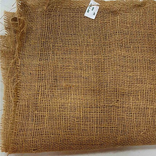 Aayu's Eco-friendly disposable Wire basket burlap Planter liners | hanging Planter jute liners | Double layer | Food Grade Burlap | 40 x 40 Inch | root ball burlapping