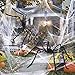 Sizonjoy 6.6 Ft Halloween Decorations Giant Spider,Scary Hairy Large Spider Props for Halloween Outdoor Yard Decorations,Party Decor, Black