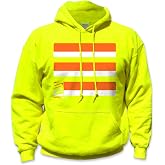 SafetyShirtz Men's 3-Stripe Basic Hi-Vis Shirt &amp; Hoodie