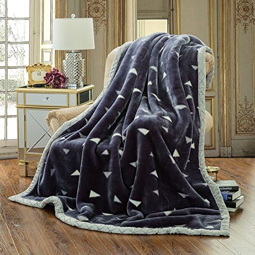 Raschel Blanket Weighted Fleece Napping Throw SnuggleBed Couch Cozy Warm Smooth Heavy Thanksgiving Wedding Christmas Birthday Giftfor Kids Twin Blanketgentleman150 200cm 2kg