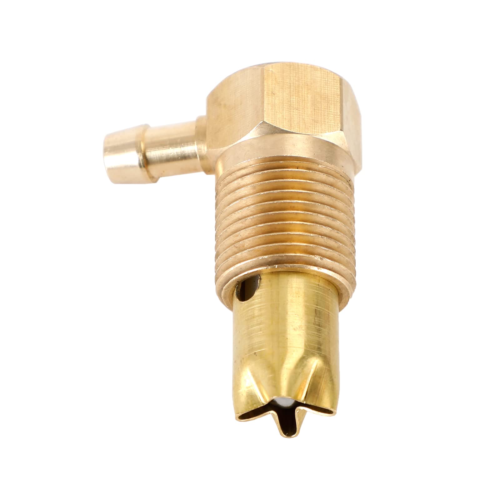 Photo 1 of MAD HORNETS Fuel Check Valve Vent, 1/2" NPTF Male Threads, Fuel Gas Tank Rollover Safety Vent Valve Assembly, 5/16" Hose Threads Only Apply to NPTF