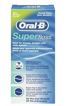 Oral-B SuperFloss Zahnseide 50 Fäden, 1er Pack (1 x 50 Fäden)