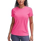 Zengjo Women's Short Sleeve Running Shirts UPF 50+ Sun Protection SPF Quick Dry Athletic Workout T-Shirts