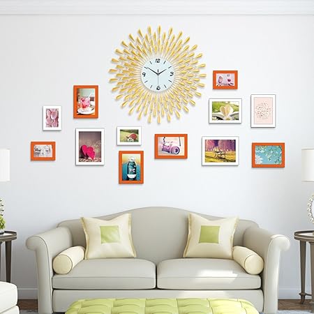 Collage Cornice Fotocamera Moderna Sala Soggiorno