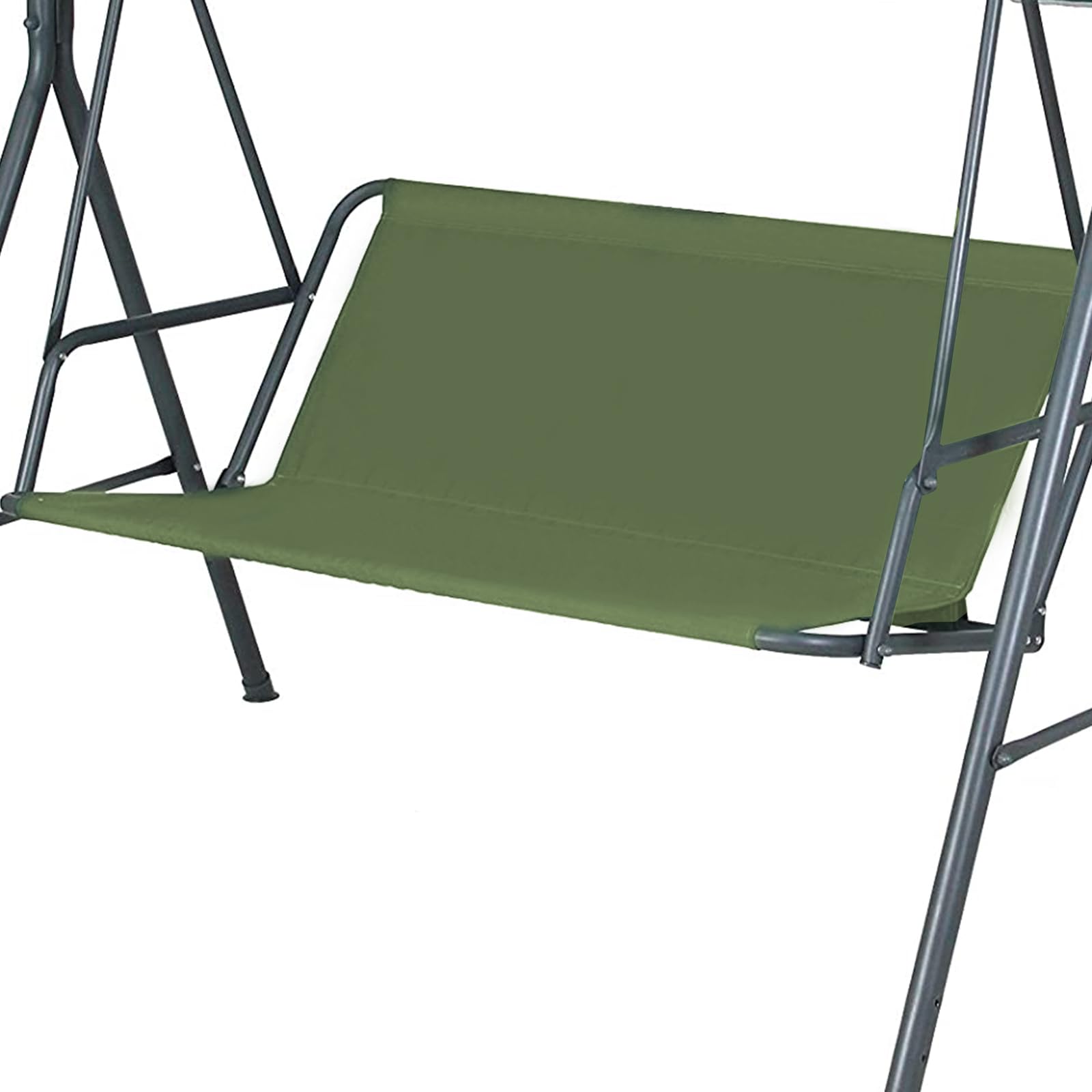 Btstil Replacement Garden Swing Seat Cover, Durable 900D Oxford Fabric Waterproof Swing Chair Cover, Universal Fit for 2-3 Seater Outdoor Swing Chair (Green, 138x50x50cm)