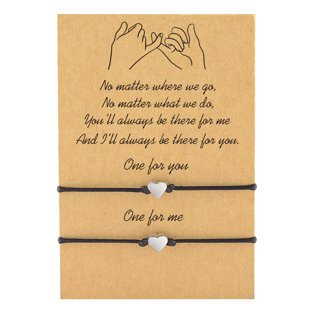 MANVEN Matching Bracelets for Couples Best Friends Pinky Promise Bracelets Birthday Gifts for Family Sister Women Men, 9", »Æͭ, Cubic Zirconia