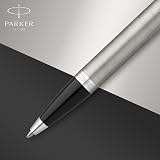 Parker IM Ballpoint Pen Stainless Steel Chrome Trim Medium Point Blue Ink Gift view 4