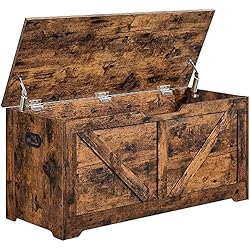 VASAGLE Storage Chest, Storage Trunk with 2 Safety