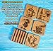 Coasters for Drinks with Holder - Set of 5 Wooden Coasters - Protect Your Furniture from Stains and Moisture, Fit any Size of Glassware - Great Gift Idea - Order Now