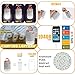 BESTON 440 Lumens IP65 Waterproof Portable Rechargeable LED Camping Lantern with 10400mAh USB External Lithium Battery Pack (4 Modes)