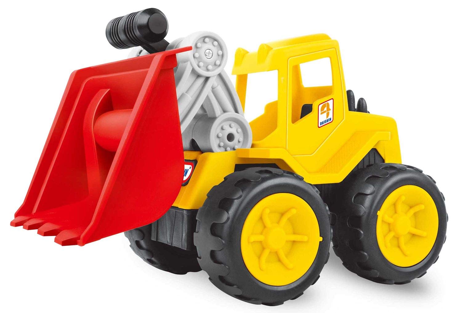 TOYVENTURES Huge Size Push and Go Construction Vehicle Monster Dump Truck Digger Dumper Bulldozer Excavator Toy (1 Piece, Size Big 11 Inch) (Bulldozer)