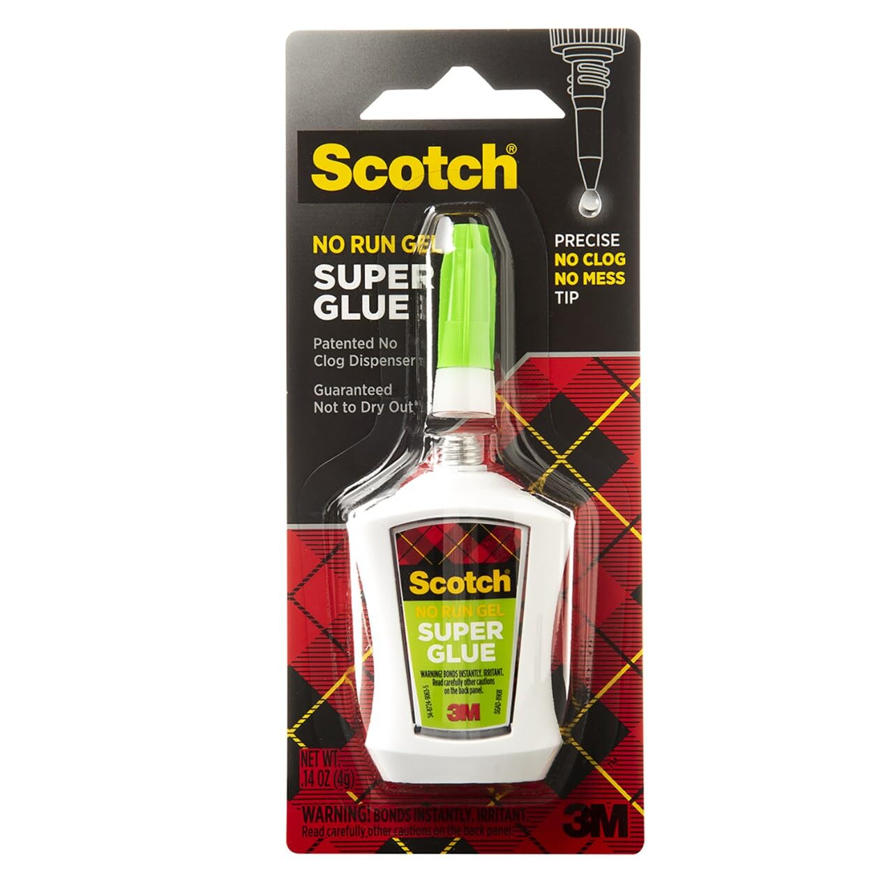 Photo 1 of Scotch Super Glue Gel in Precision Applicator, .14 Ounces (AD125)