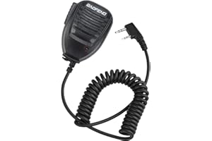 Baofeng BF-S112 Two Way Radio Speaker,Black, Auxiliary