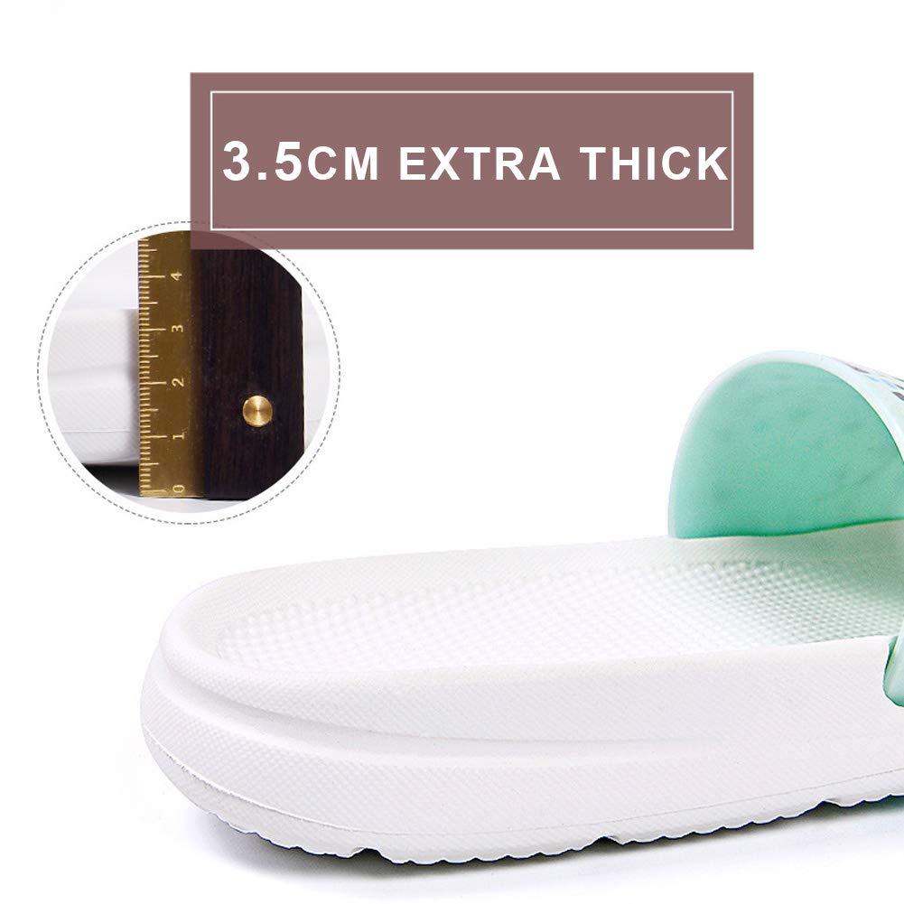 Shower Sandal Slippers with Drainage Holes Quick Drying Bathroom Slippers Gym Slippers Soft Sole Open Toe House Slippers for Men and Women,17white,40.41
