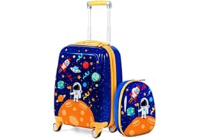 HONEY JOY 2 Pcs Kids Carry On Luggage