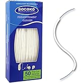 BOCOKO 50 Count Hearing Aid Cleaner Ready-to-Use Stands Effective Thread-Fine Instrument Cleaning Kits for Hearing Devices (50)