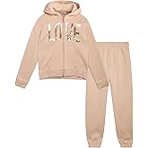 RBX Girls Sweatsuit - 2 Piece Soft Fleece Breathable Zip Up Hoodie and Jogger Pants - Athletic Girls Athletic Sets (7-12)