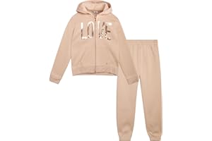 RBX Girls Sweatsuit - 2 Piece Soft Fleece Breathable Zip Up Hoodie and Jogger Pants - Athletic Girls Athletic Sets (7-12)