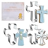 Cross Cookie Cutters,3 Pieces Simple Cross Shapes