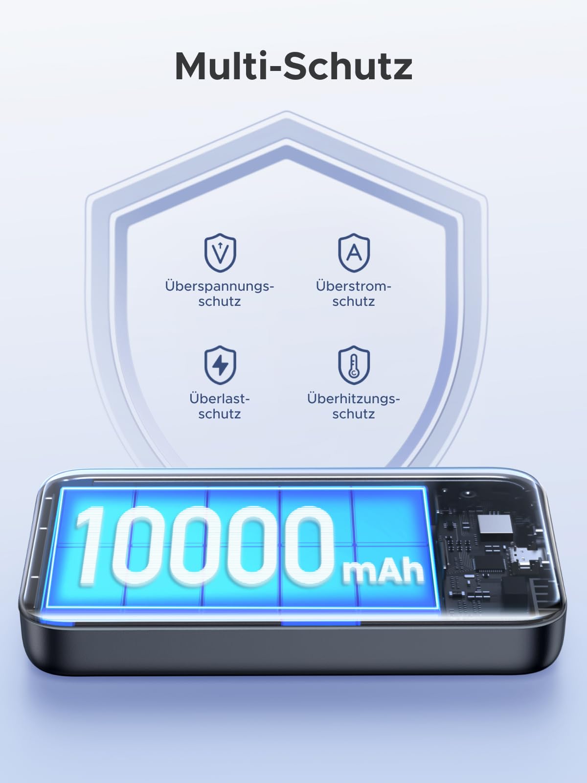 UGREEN Nexode Wireless Powerbank 10000mAh Magnetische Power Bank mit USB-C 20W, kabellose Externe powerbank MagSafe kompatibel mit iPhone 16 Pro Max/16 Pro/16/15 Pro Max/Pro/15/14(Schwarz)