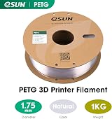 eSUN PETG Filament 1.75mm 1KG Natural 350-355m Dimensional Tolerance view 2