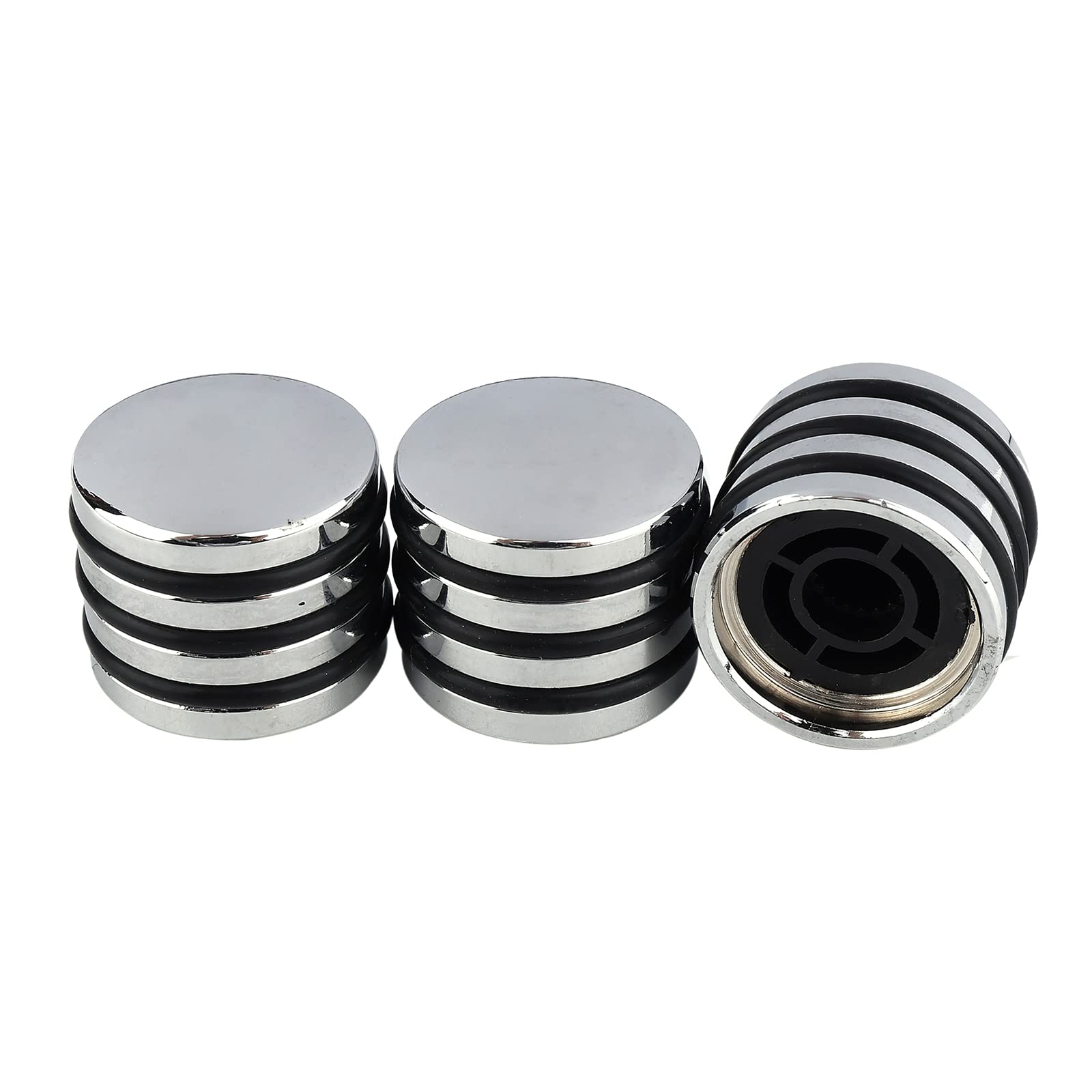 Pxyelec Chrome Guitar Rotary Knobs for Potentiometer Volume Tone Control Pack of 3