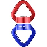 Azarxis 30 kN Tree Swing Swivel Spinner, Safest Rotational Climbing Rope Devices Hanging Hook Accessory for Children’s Web Tree Swing Setting, Aerial Silks Dance (Red + Blue)