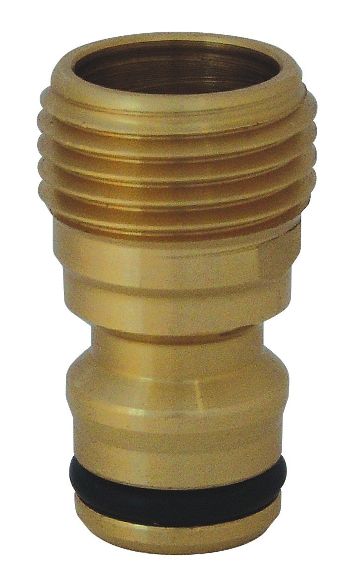 C.K Threaded Male Tap to Hose Pipe Connector 1/2" Brass, Outside Taps to Garden Hosepipe Adapter Attachments, Metal Hosepipe Connectors & Fittings, Outdoor Watering Systems Accessories, G7916 50