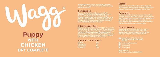 wagg puppy food ingredients